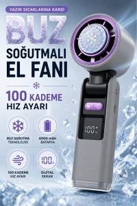Premium Turbo Buz Soğutmalı El Fanı